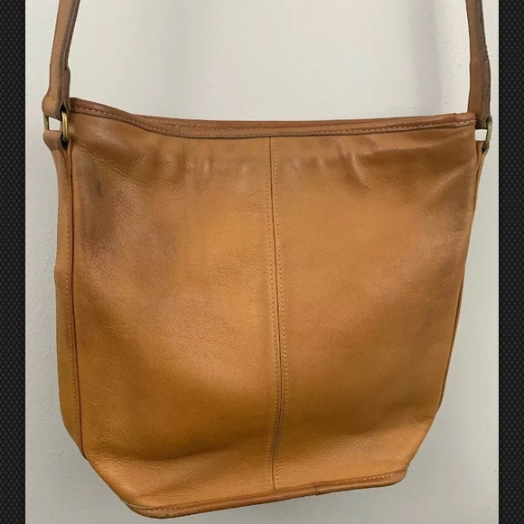 Authentic Vintage Coach Brown Tan Camel Bucket - Picture 2 of 8